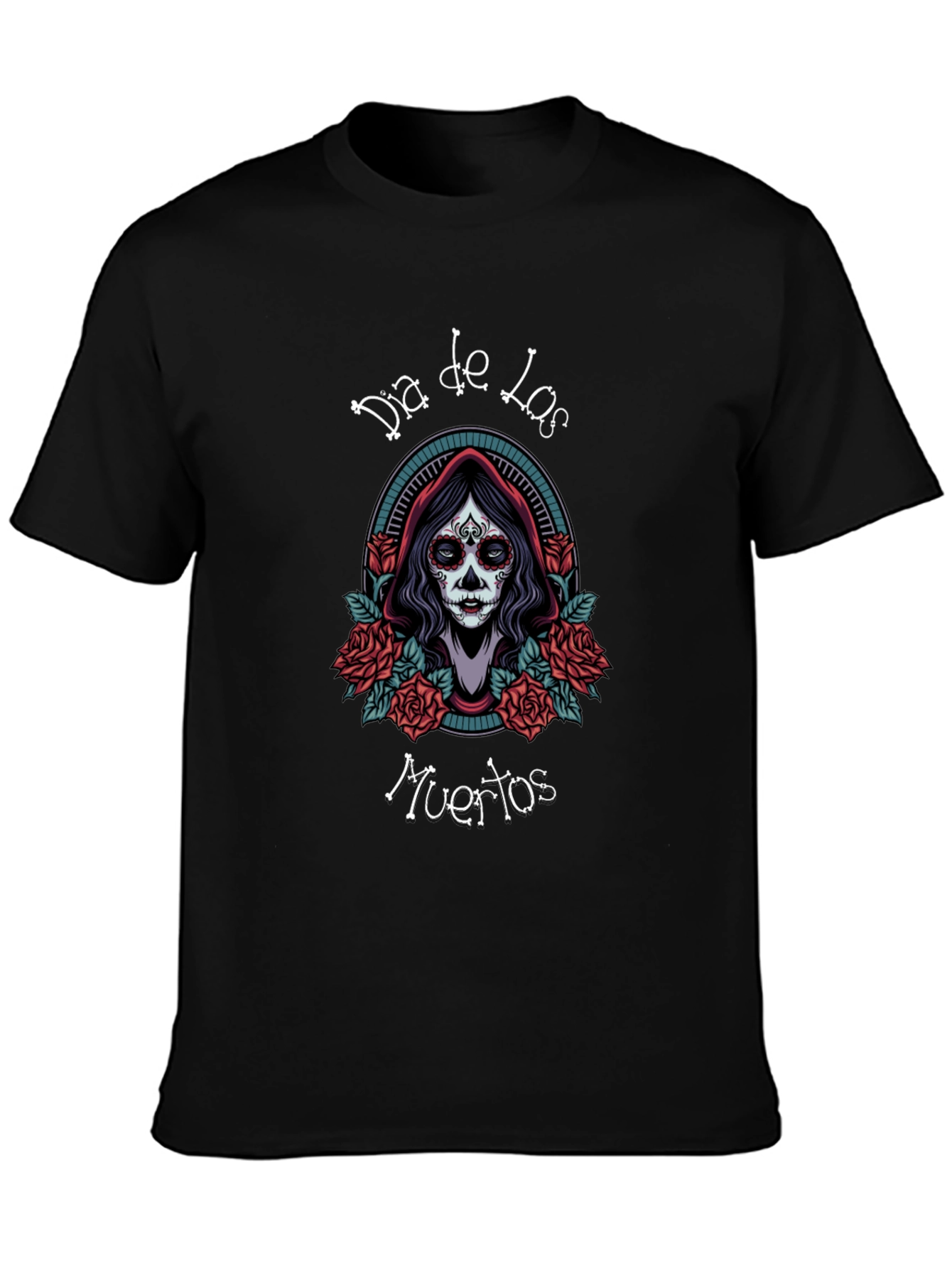 Dia de los Muertos T-Shirt Sugar Skull Graphic Tee