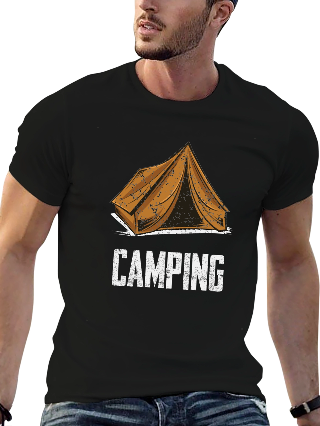 Camping Tent Graphic Tee - Outdoor Adventure Shirt