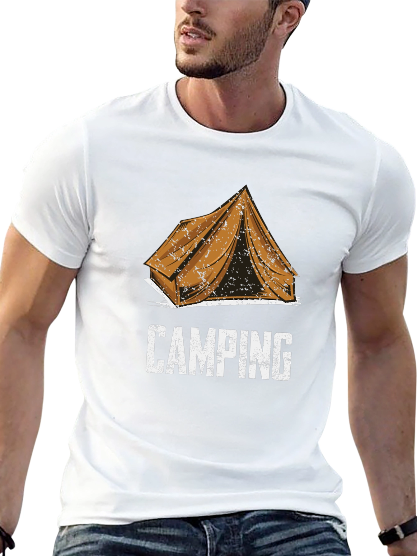 Camping Tent Graphic Tee - Outdoor Adventure Shirt