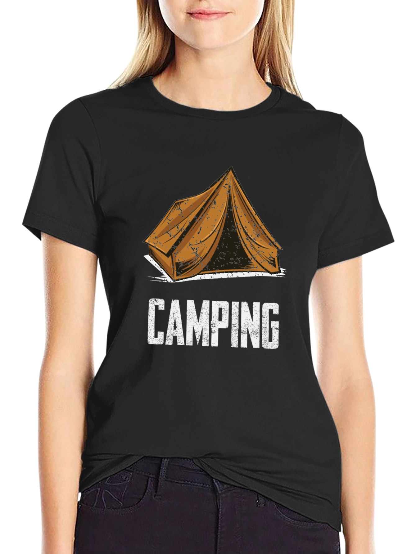 Camping Tent Graphic Tee - Outdoor Adventure Shirt