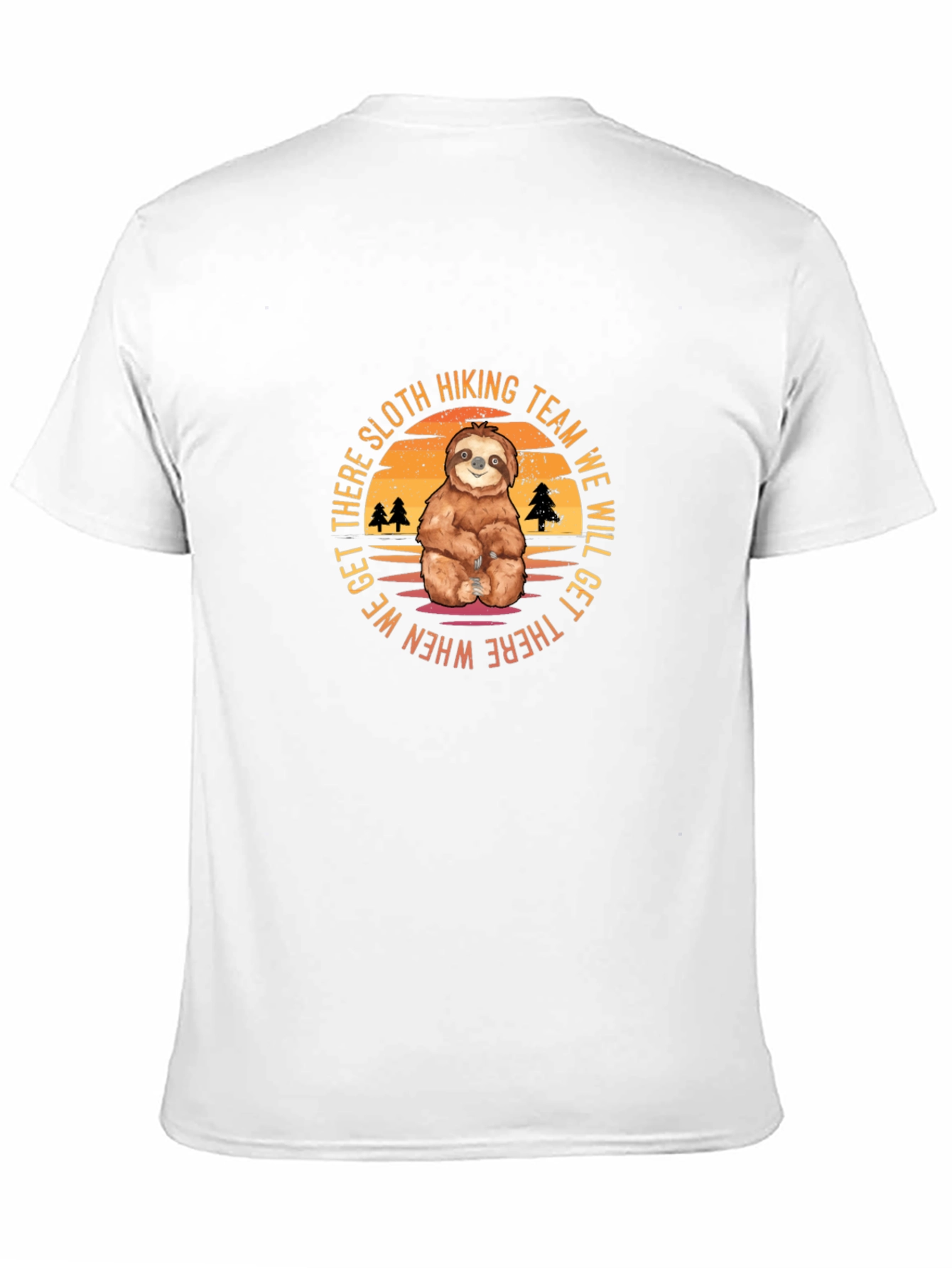 Sloth Hiking Team Black T-Shirt