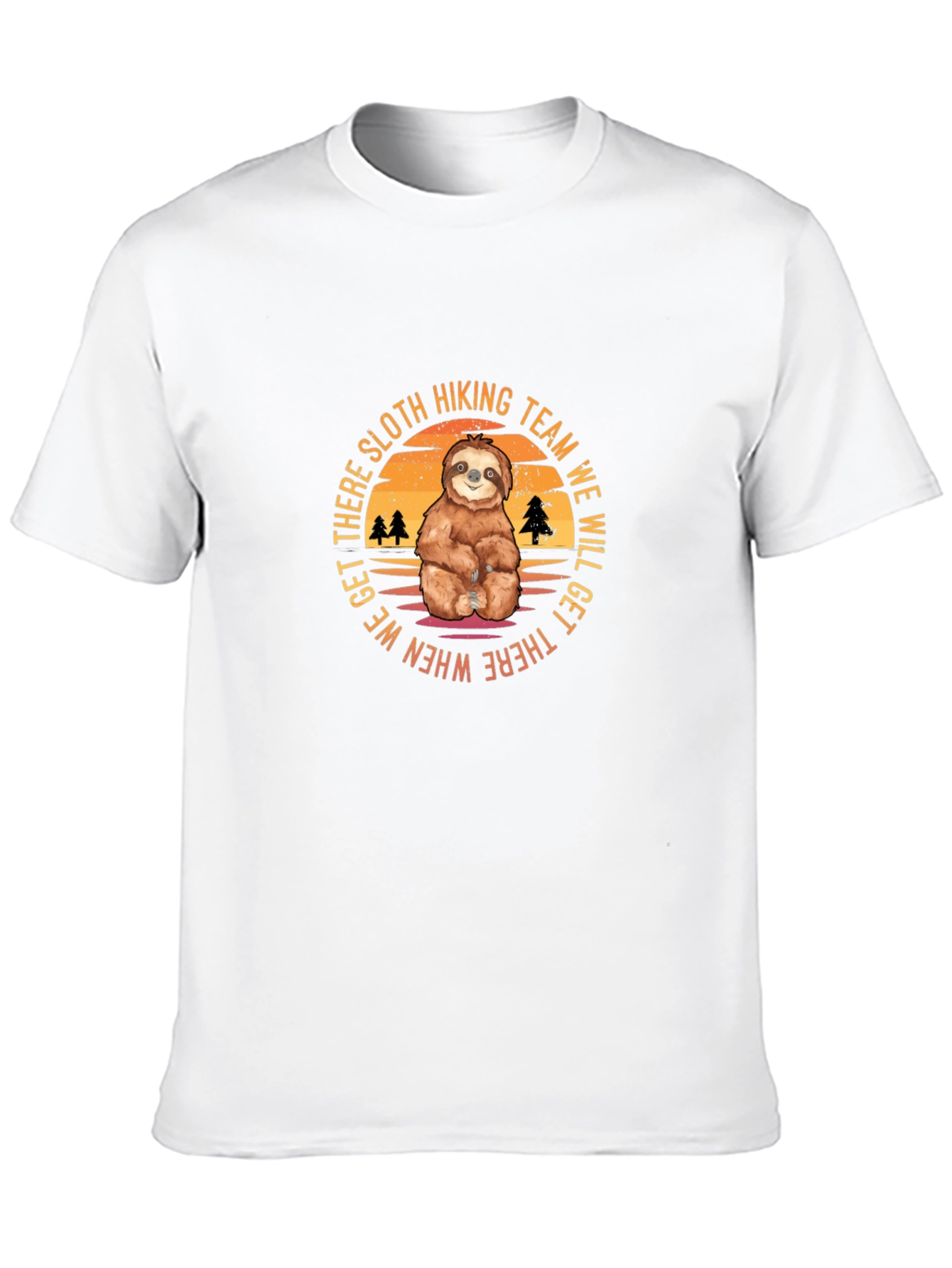 Sloth Hiking Team Black T-Shirt