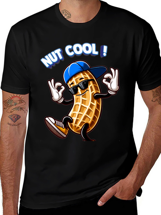 Nut Cool Graphic T-Shirt - Funny Peanut Design