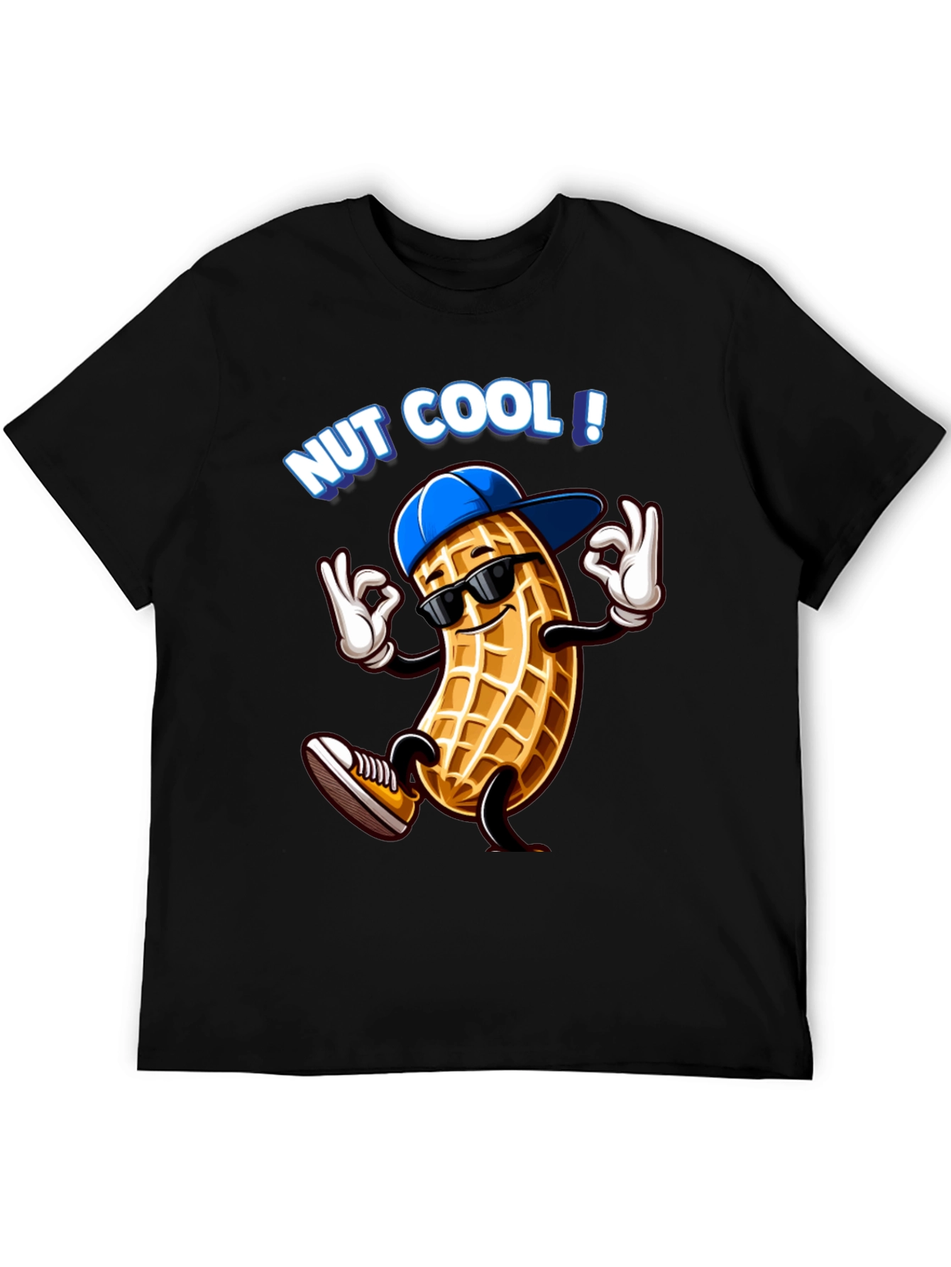 Nut Cool Graphic T-Shirt - Funny Peanut Design