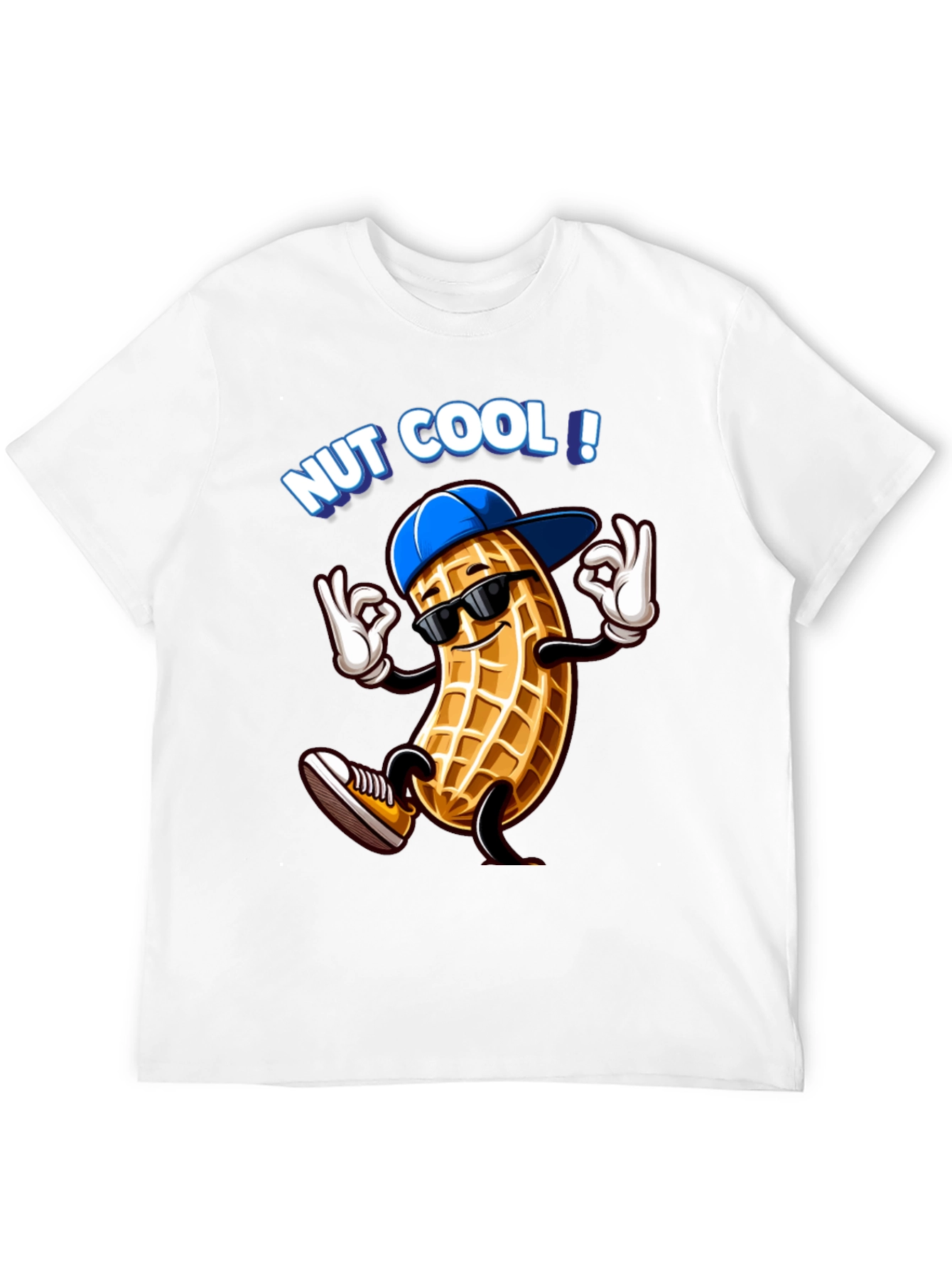Nut Cool Graphic T-Shirt - Funny Peanut Design