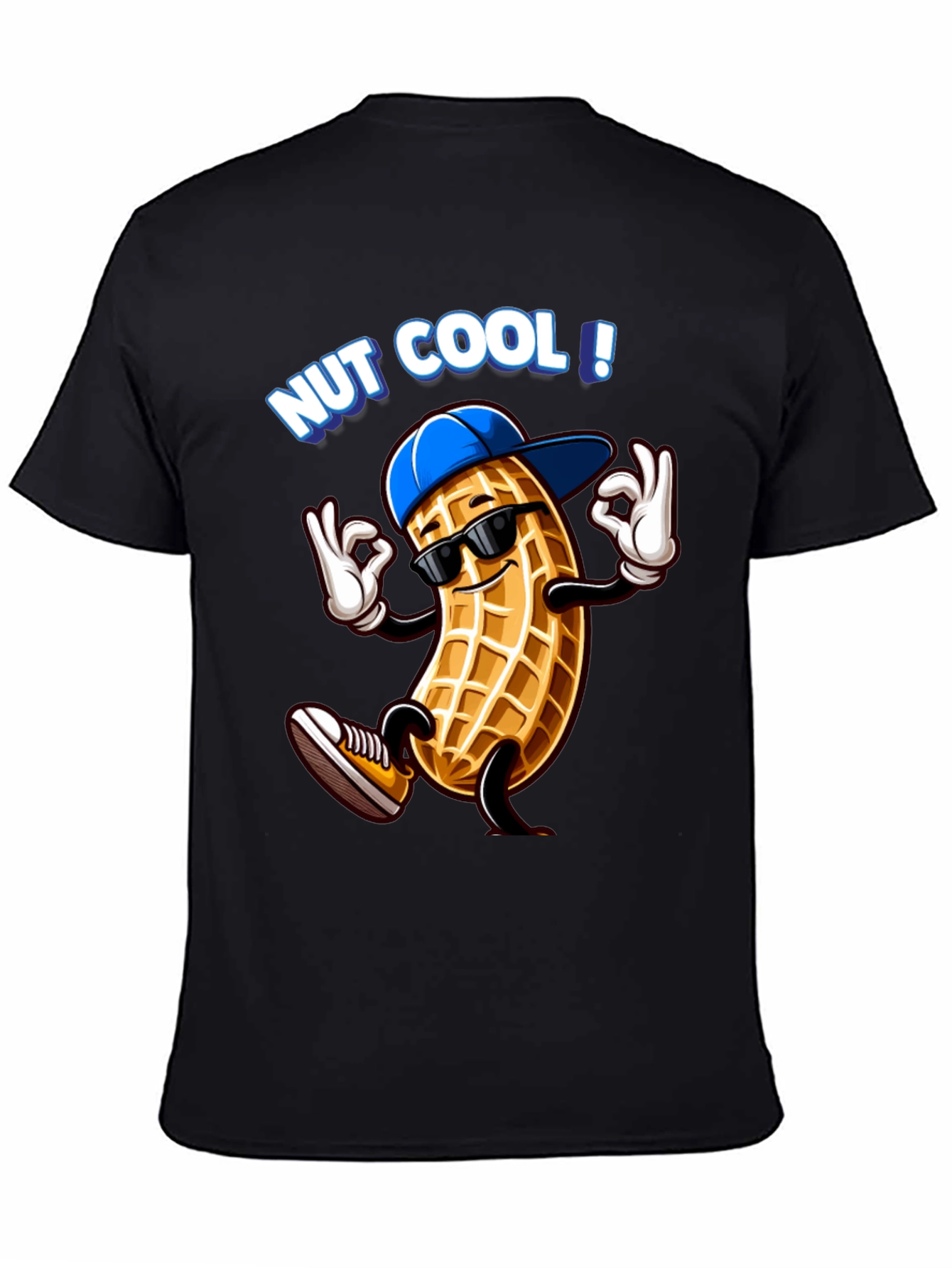 Nut Cool Graphic T-Shirt - Funny Peanut Design