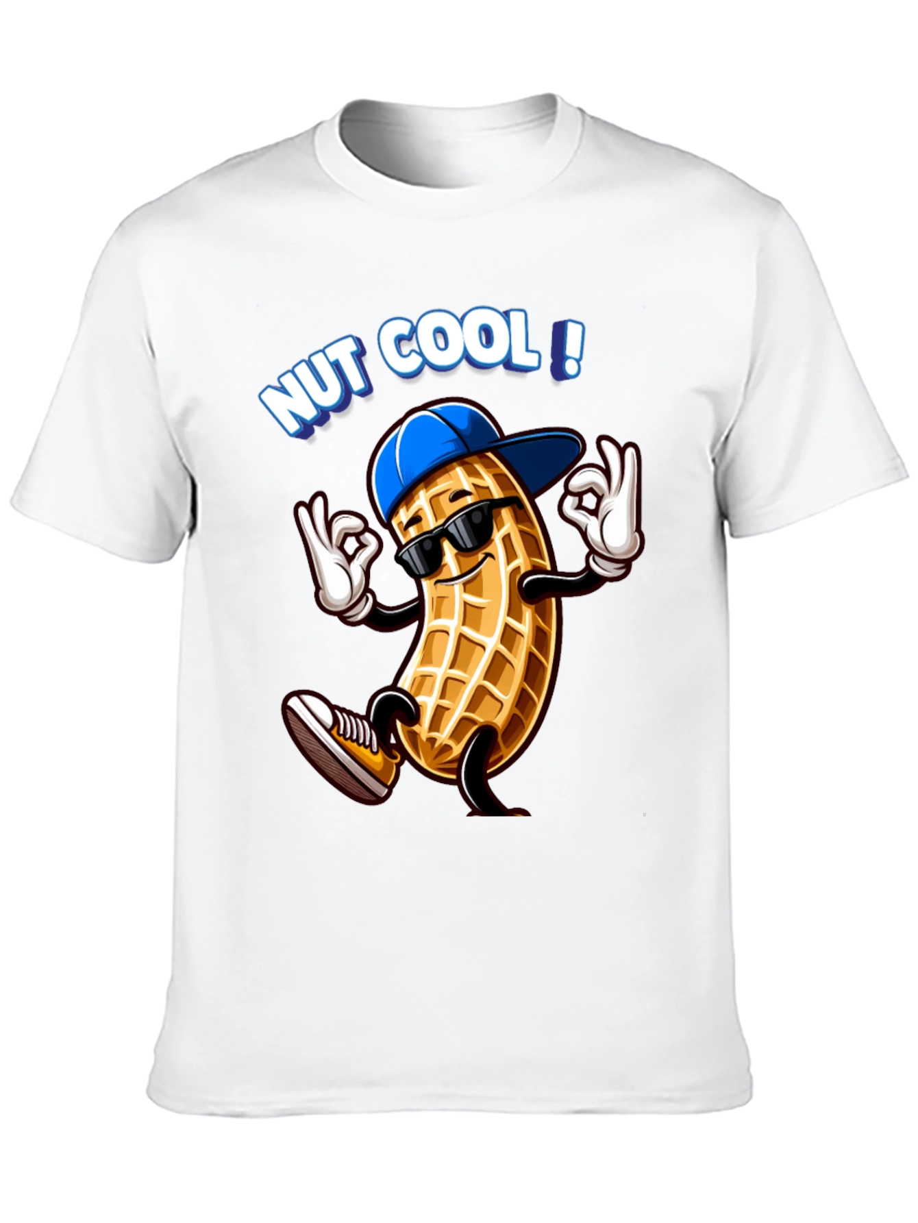 Nut Cool Graphic T-Shirt - Funny Peanut Design