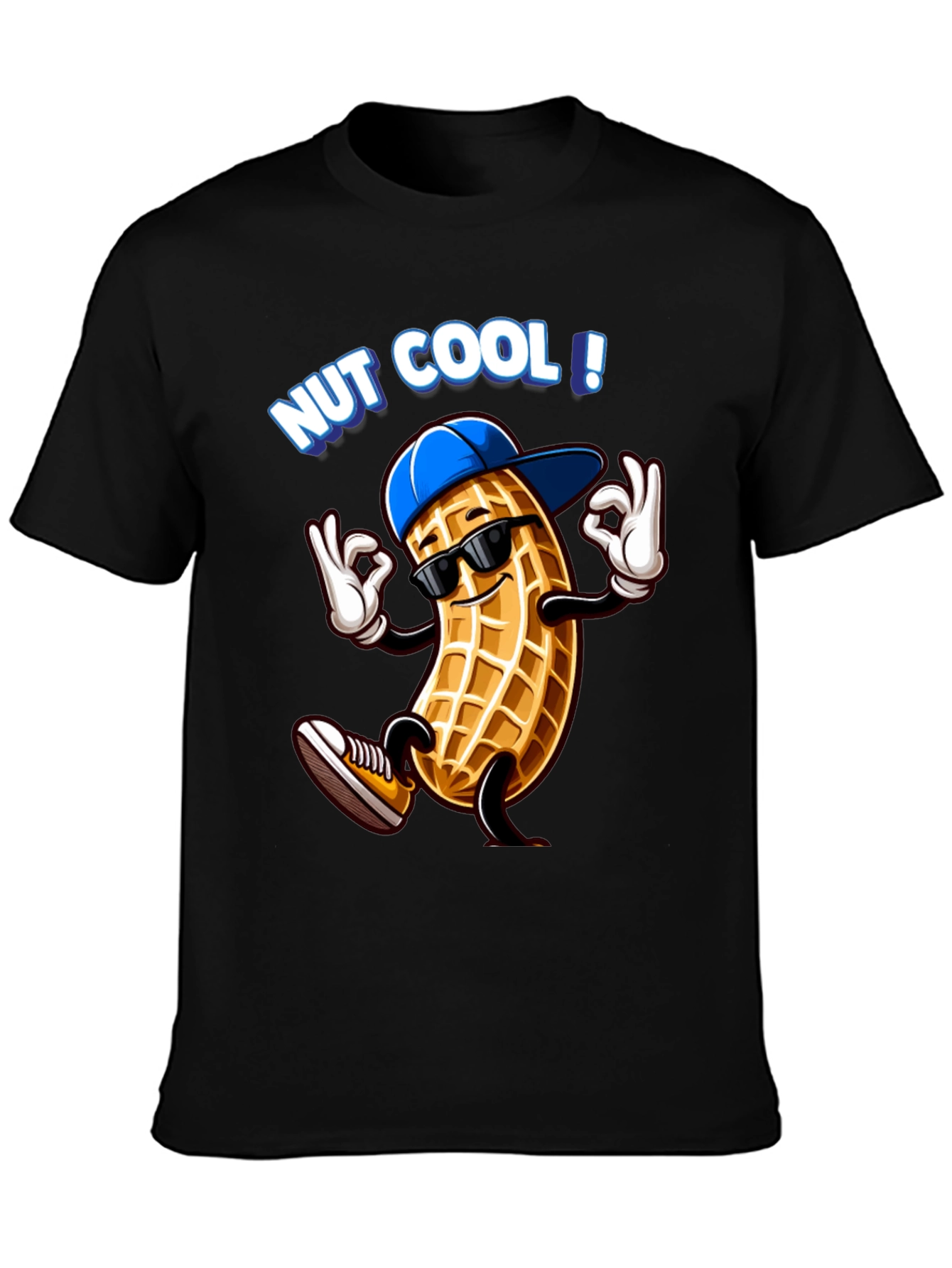 Nut Cool Graphic T-Shirt - Funny Peanut Design
