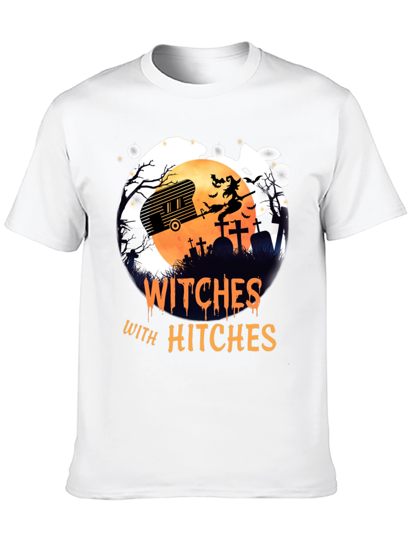 Witches with Hitches Halloween Graphic Tee