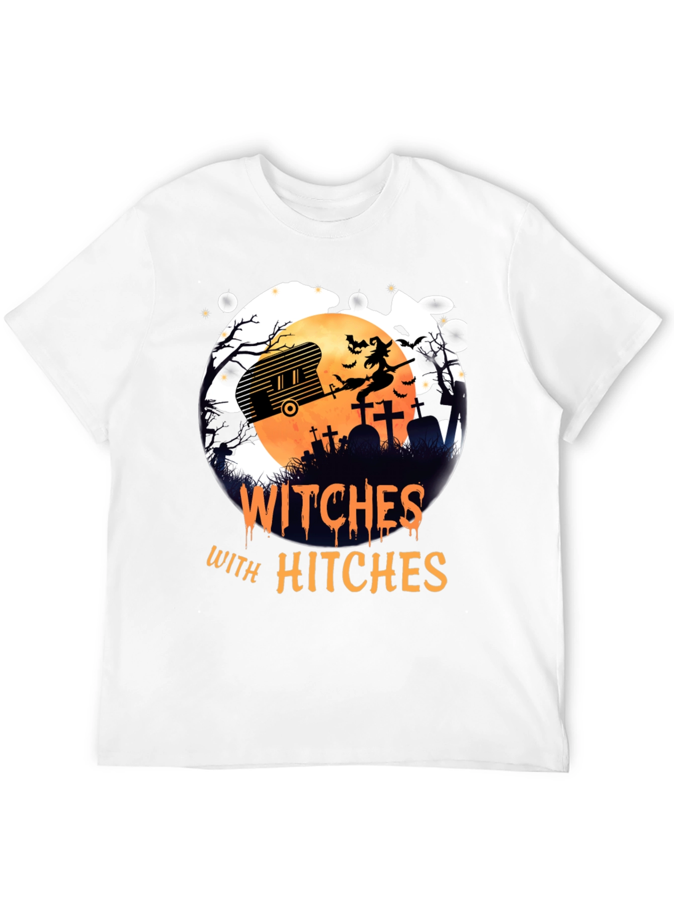 Witches with Hitches Halloween Graphic Tee