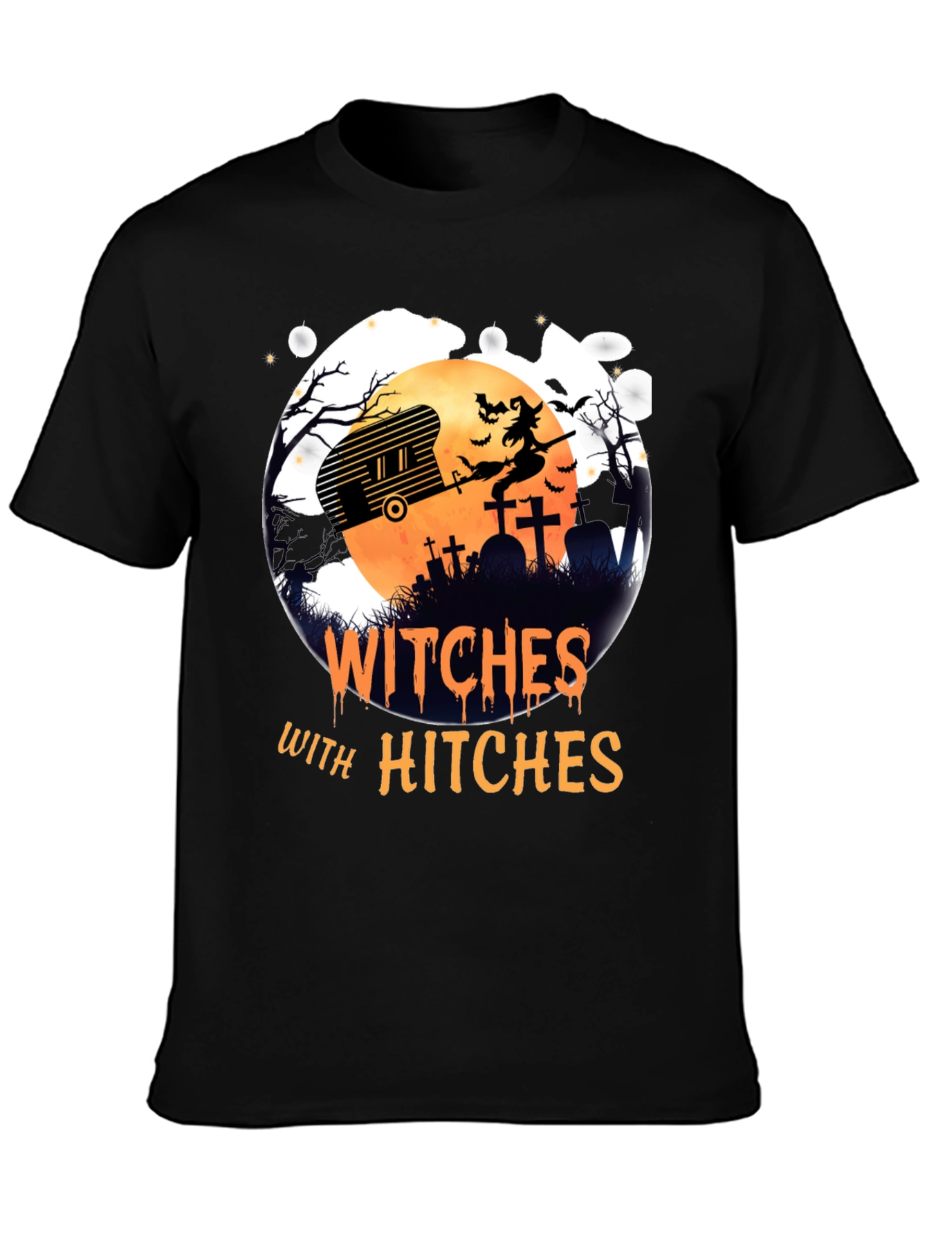 Witches with Hitches Halloween Graphic Tee
