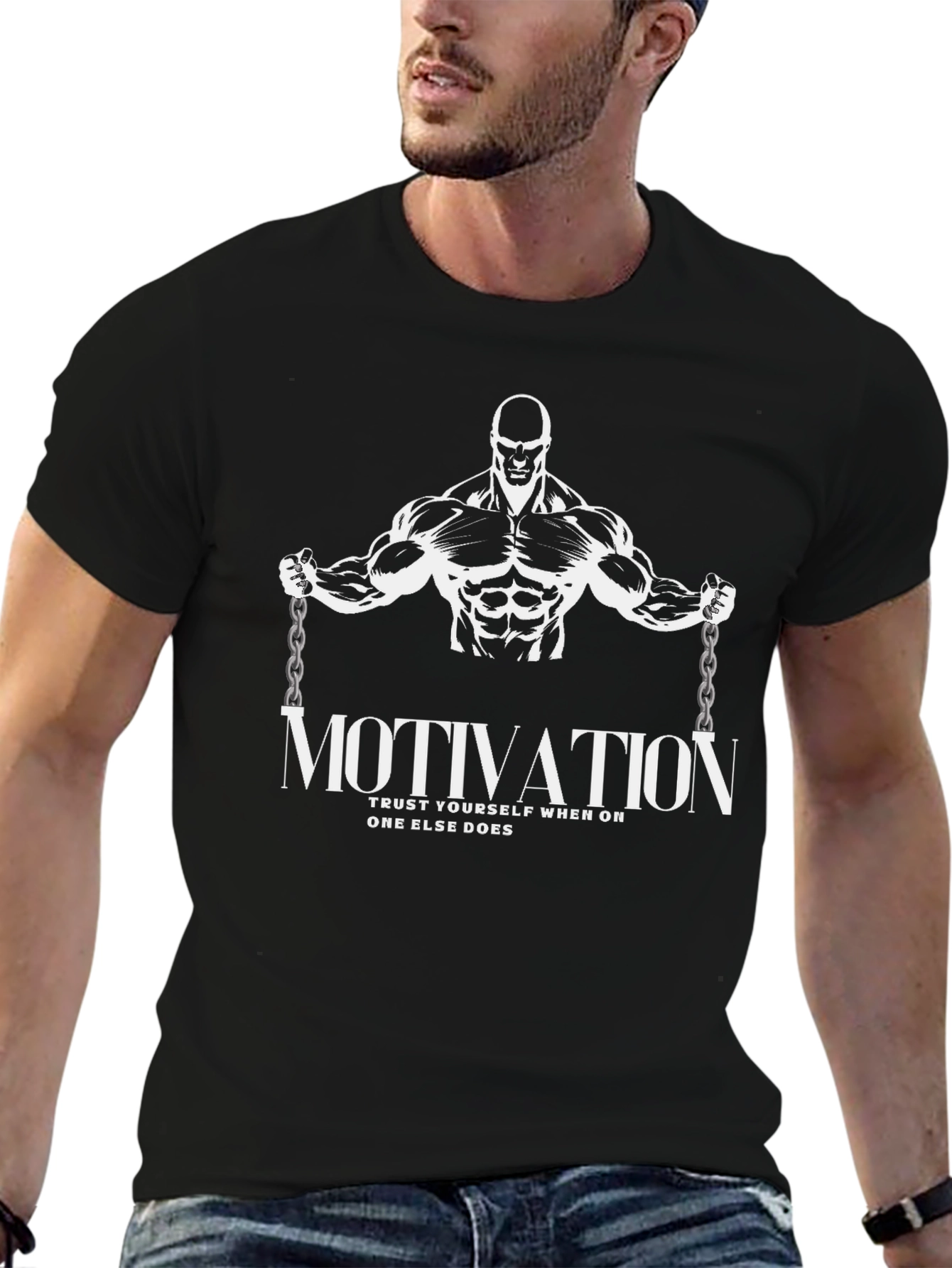 Motivational Gym T-Shirt - Trust Yourself Fitness Tee