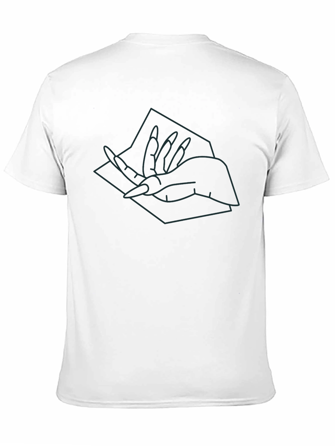 Abstract Hand Graphic Tee - Modern Style
