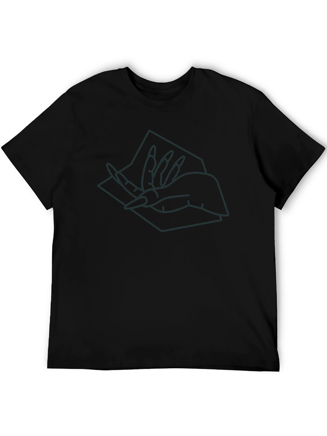Abstract Hand Graphic Tee - Modern Style