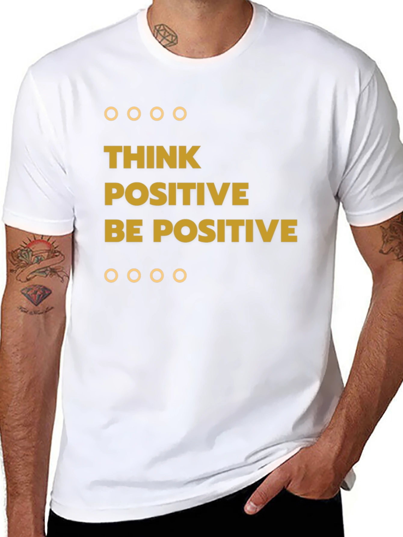 Think Positive Be Positive Graphic Tee