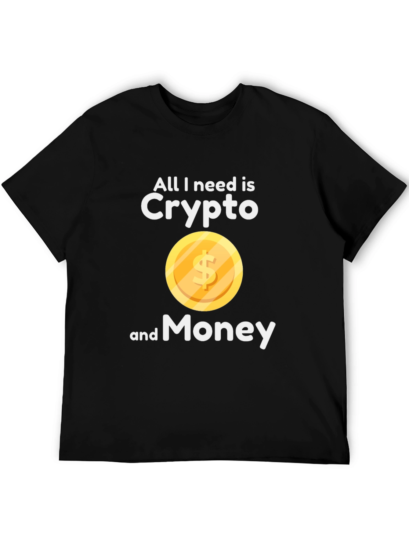 Crypto & Money Graphic Tee - Black