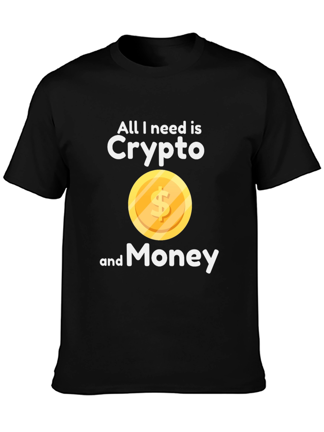 Crypto & Money Graphic Tee - Black