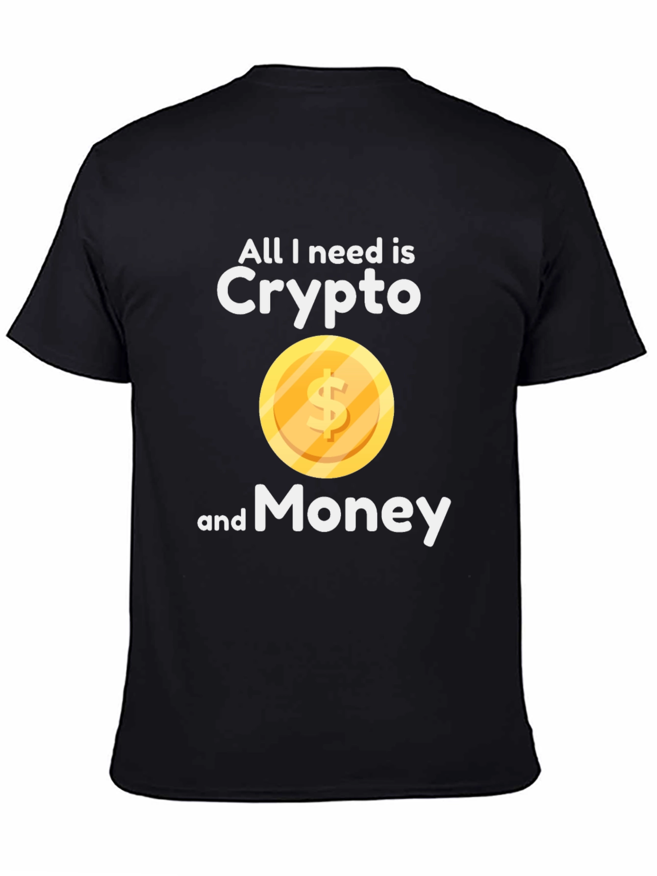 Crypto & Money Graphic Tee - Black