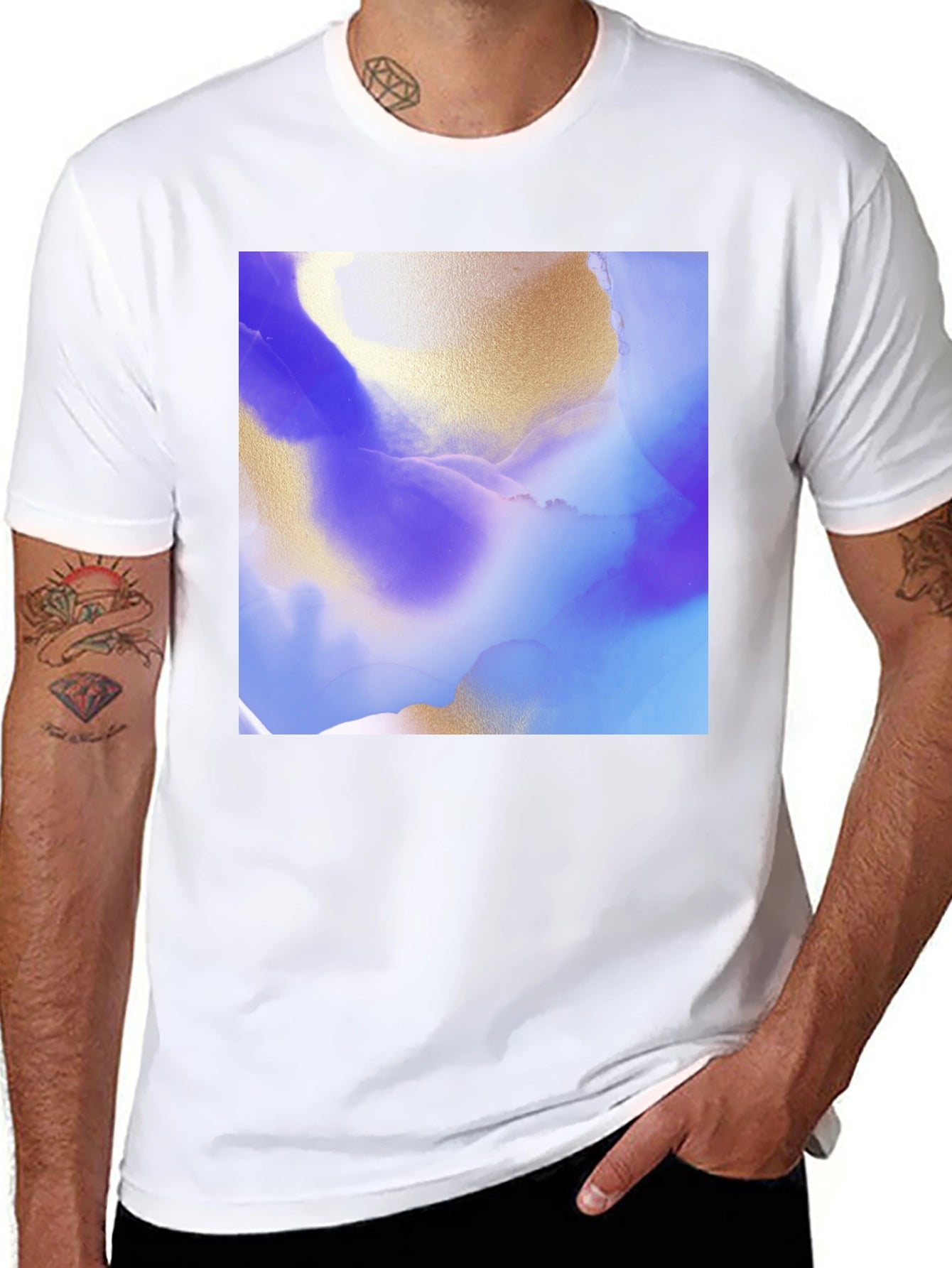 Abstract Art Graphic T-Shirt - Modern Style