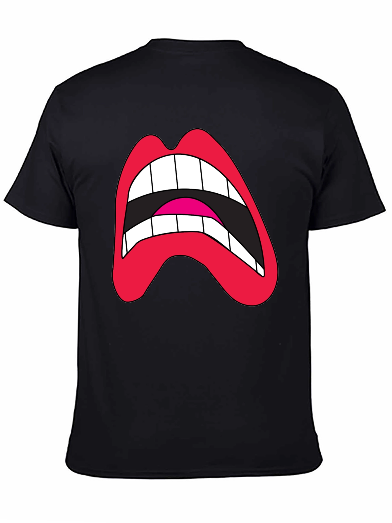 Loud Mouth Graphic Tee - Black Cotton Blend