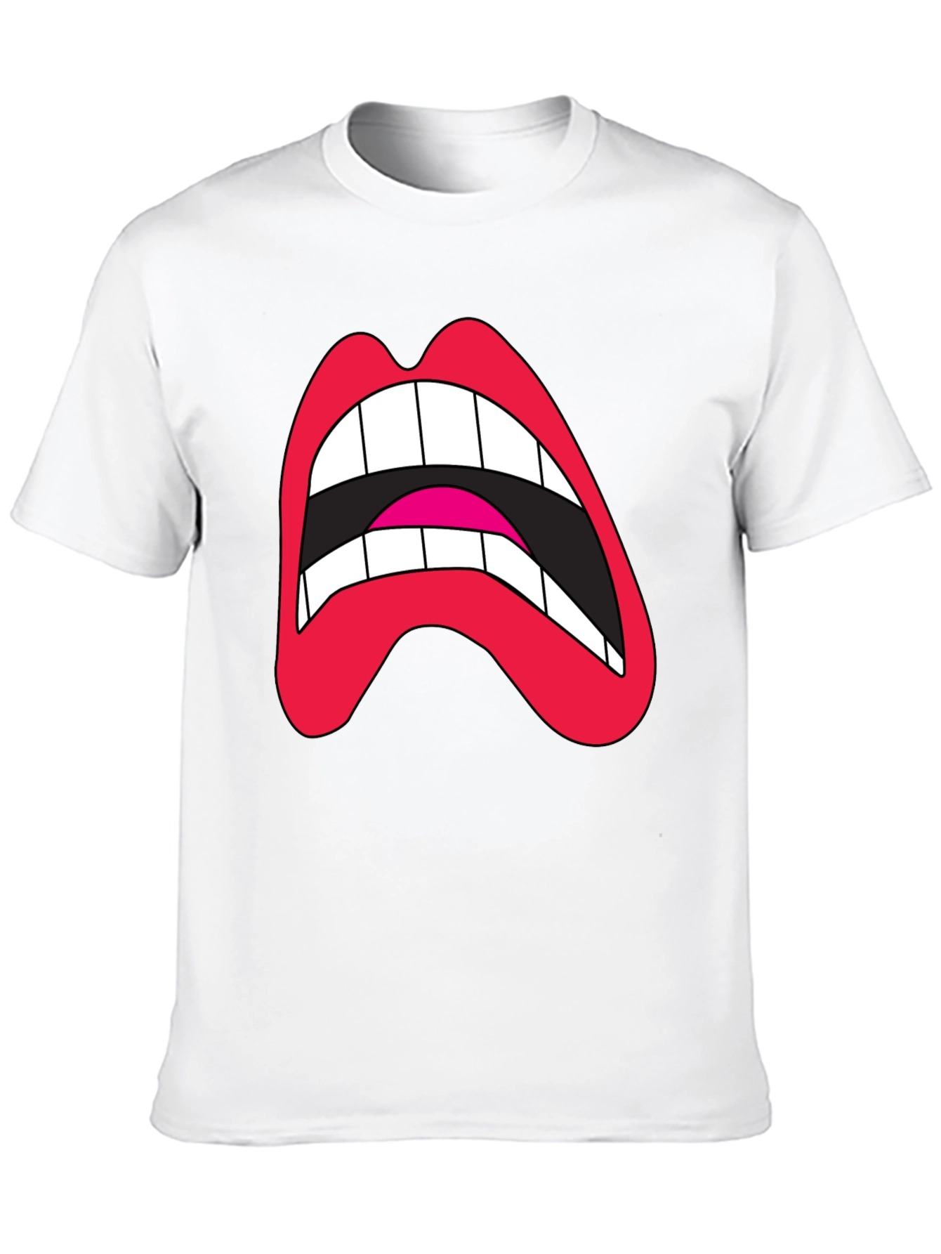Loud Mouth Graphic Tee - Black Cotton Blend