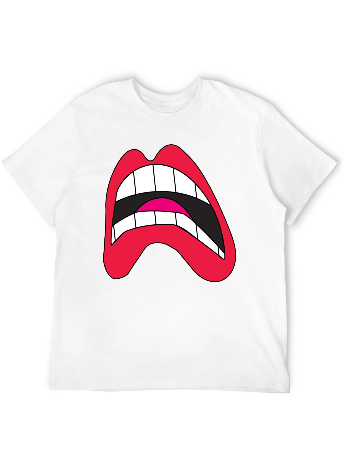 Loud Mouth Graphic Tee - Black Cotton Blend