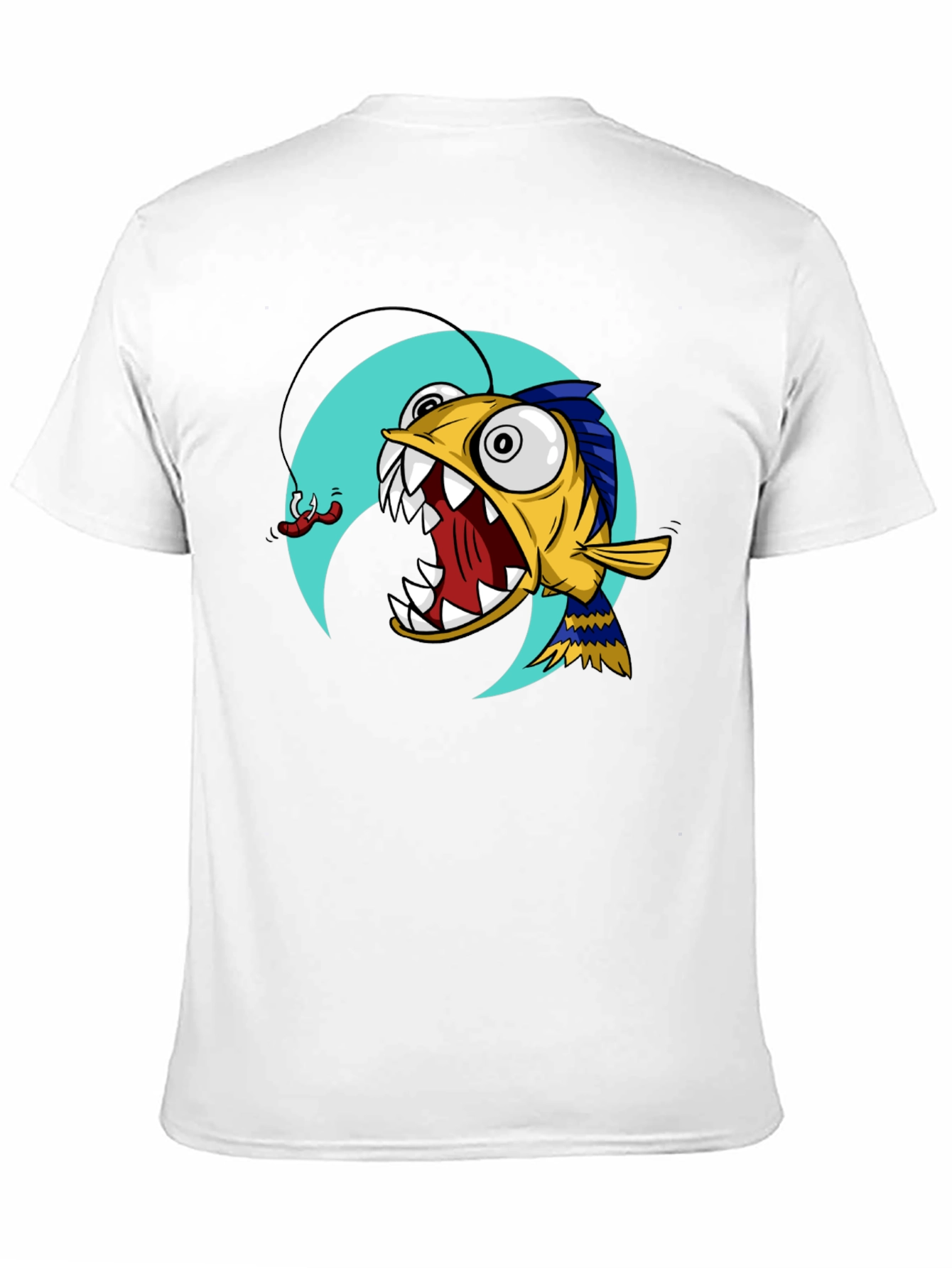 Angler Fish Graphic T-Shirt - Black Cotton Tee