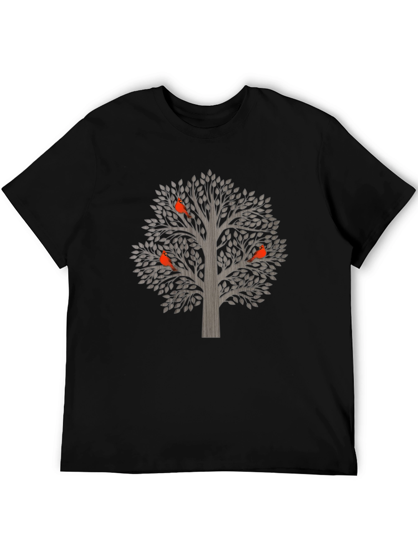 Tree and Bird Graphic T-Shirt - Unisex