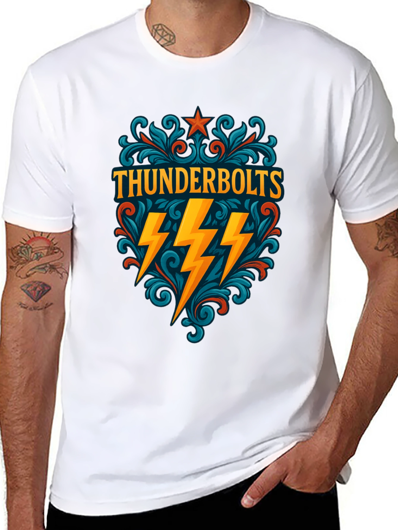 Thunderbolts Graphic Tee - Stylish Comic Book Fan Apparel