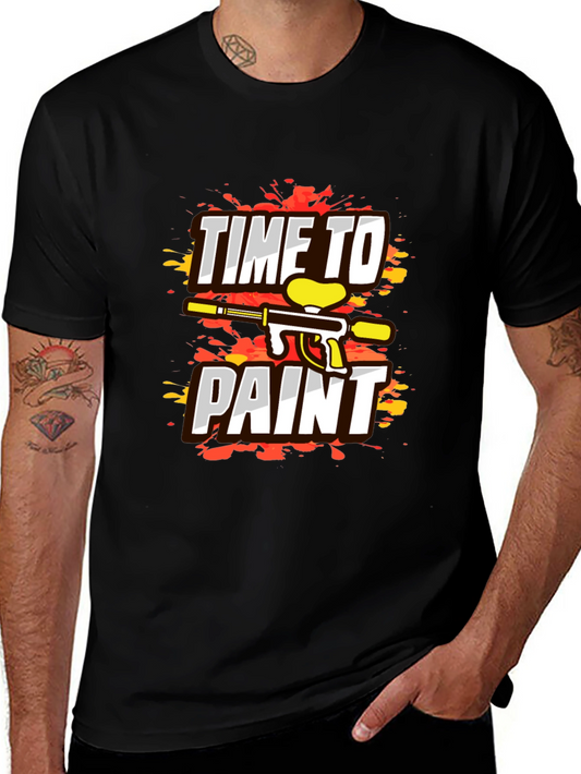 Time To Paint Paintball Graphic T-Shirt