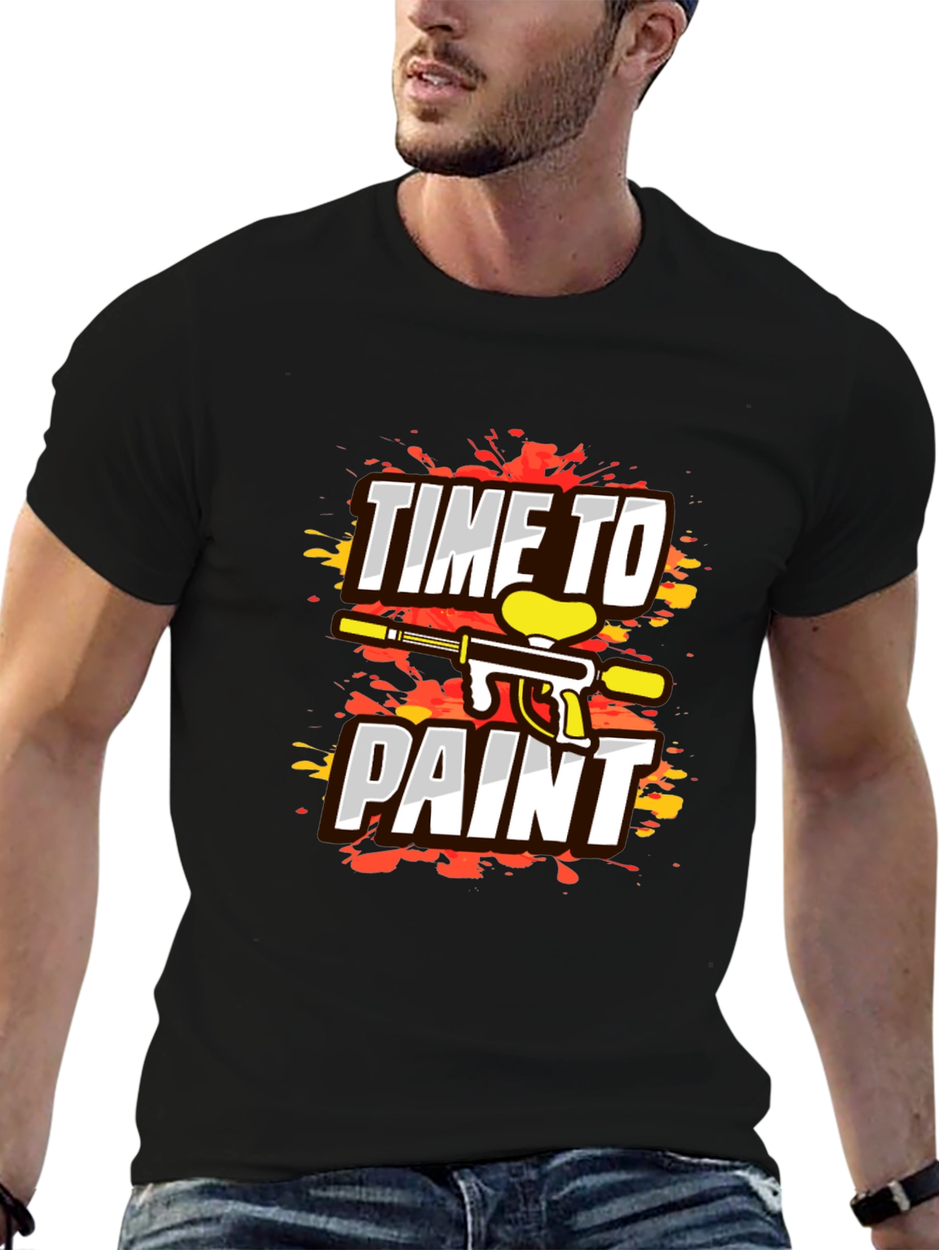 Time To Paint Paintball Graphic T-Shirt