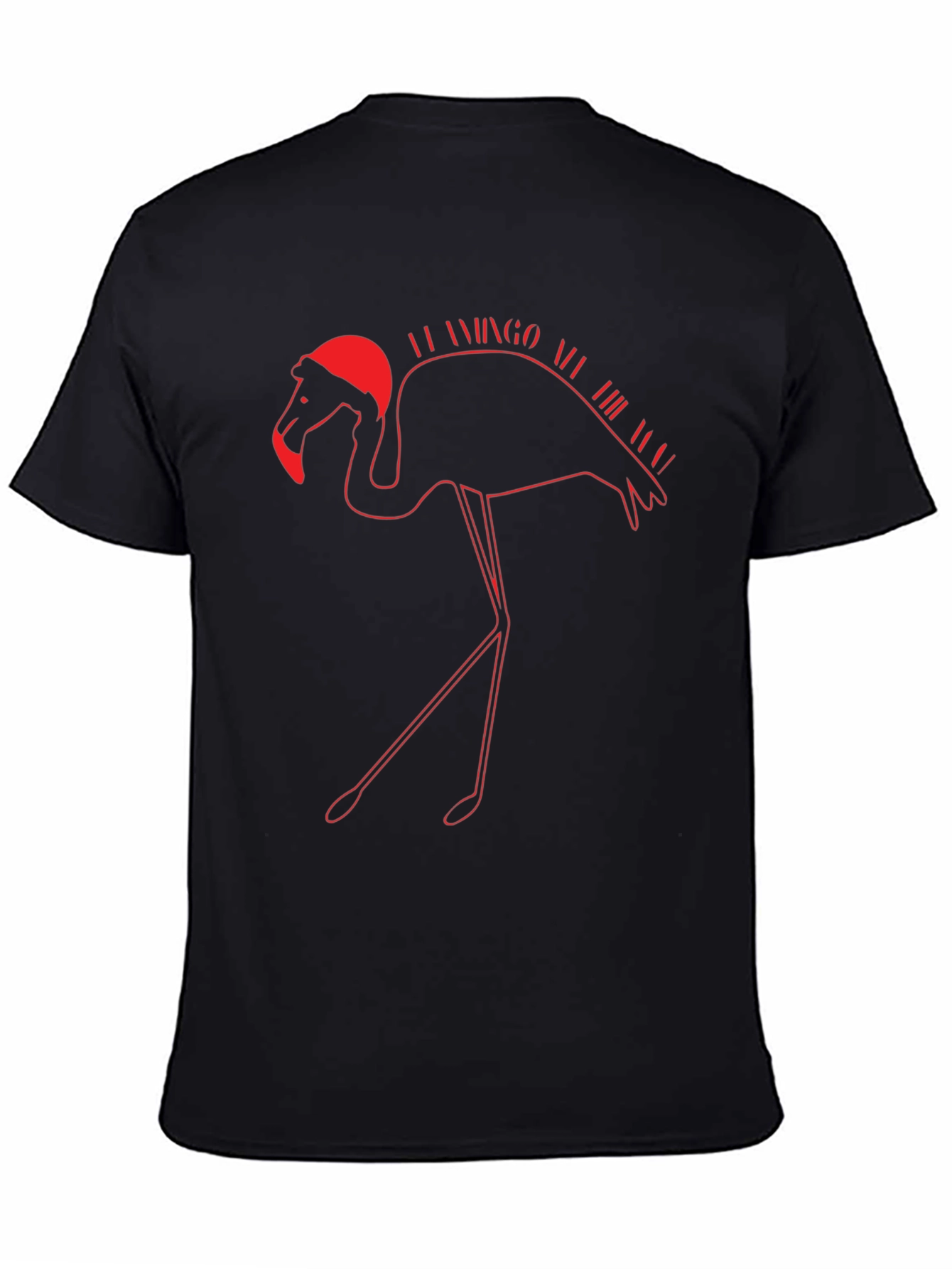 Festive Flamingo T-Shirt - Holiday Apparel