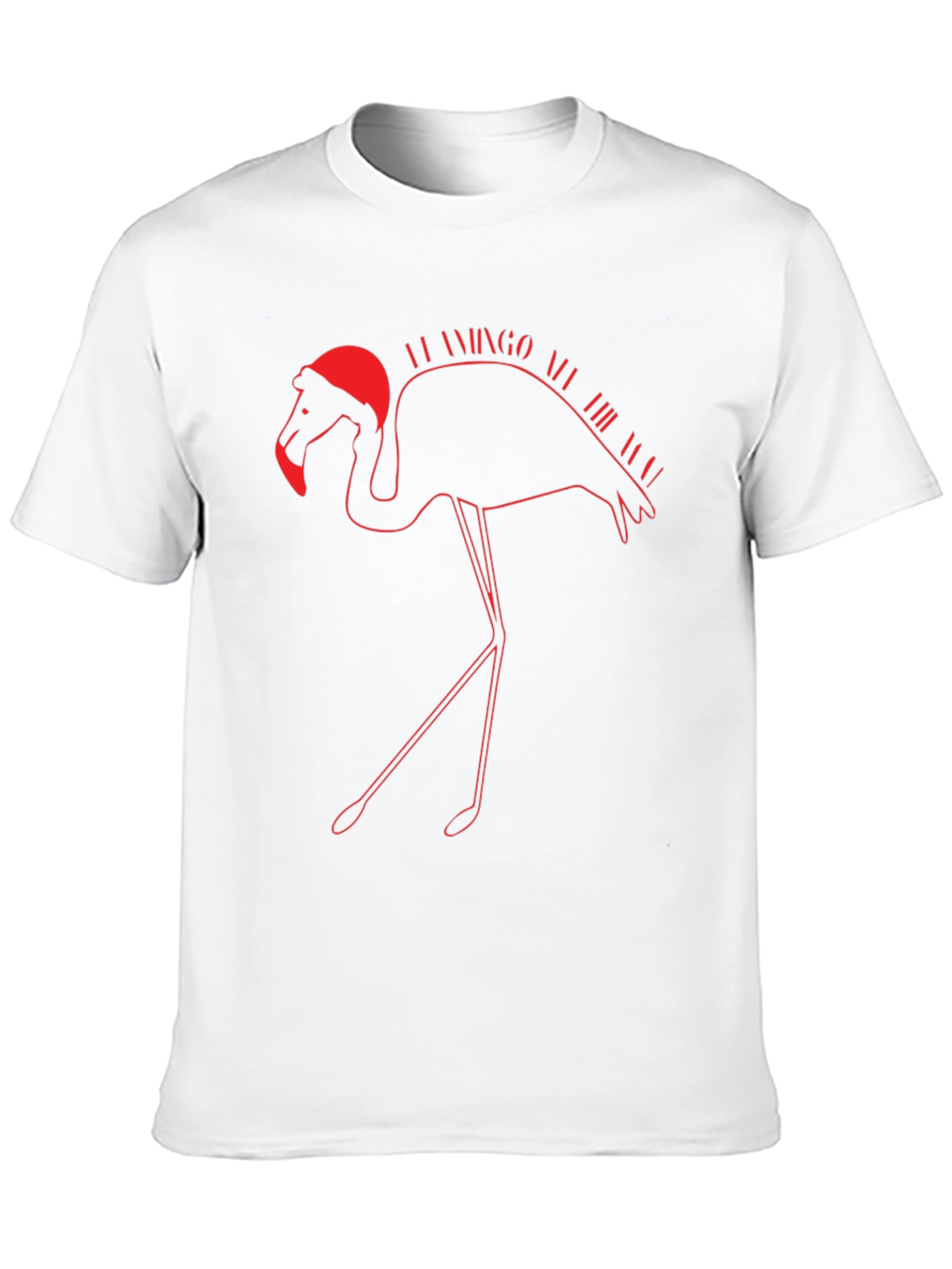 Festive Flamingo T-Shirt - Holiday Apparel