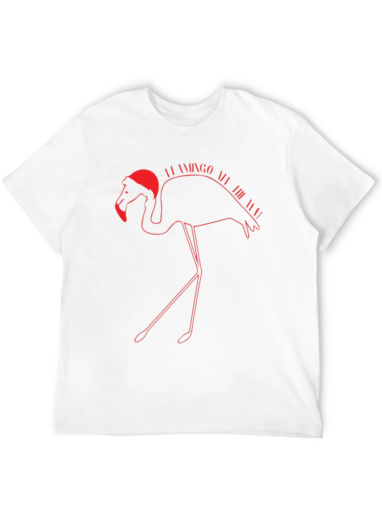 Festive Flamingo T-Shirt - Holiday Apparel