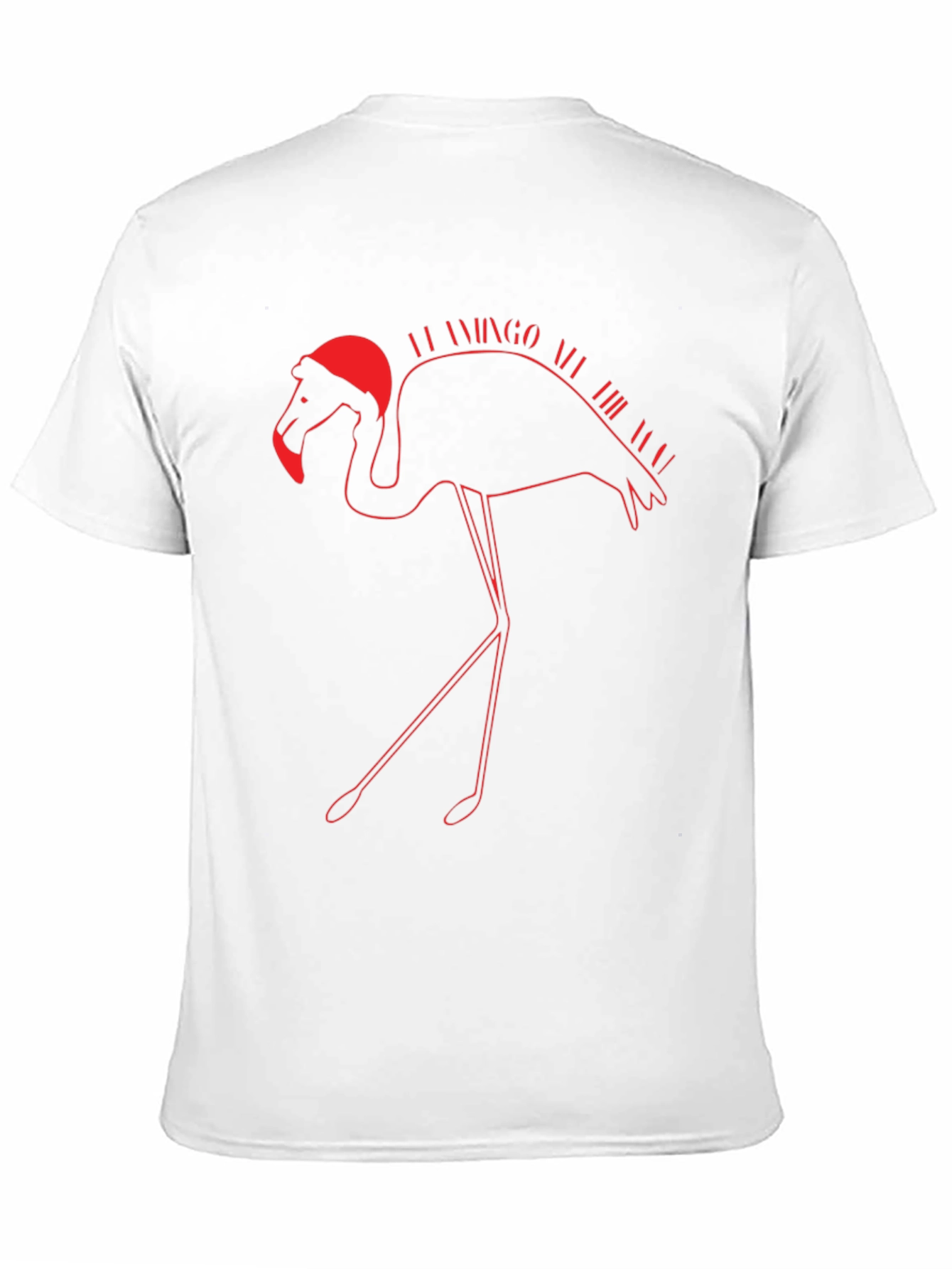 Festive Flamingo T-Shirt - Holiday Apparel