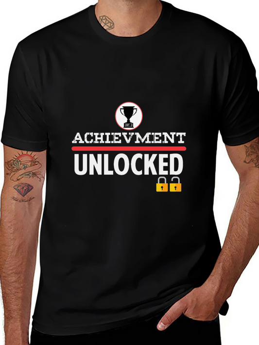 Achievement Unlocked Graphic Tee - Gamer T-Shirt
