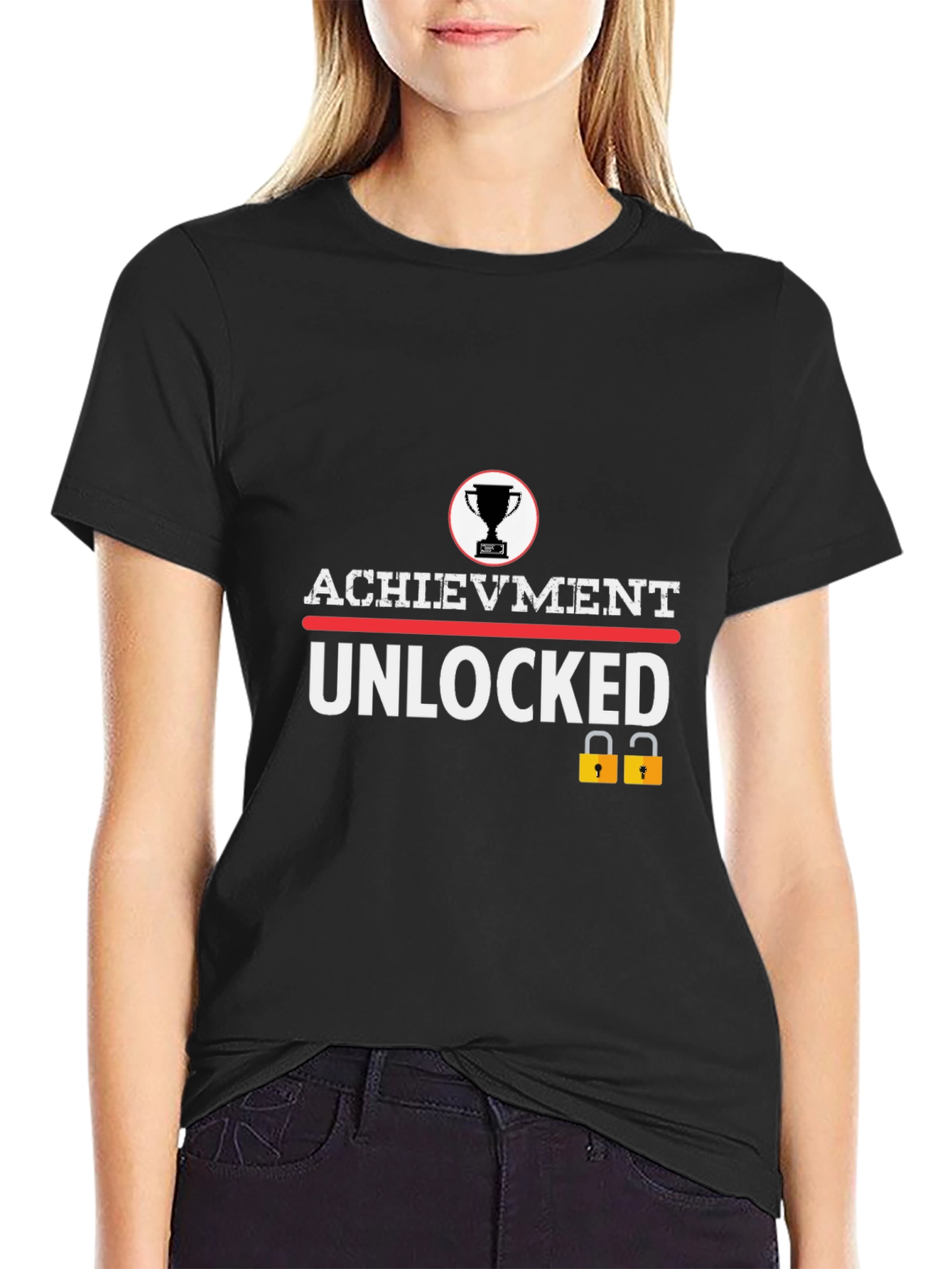 Achievement Unlocked Graphic Tee - Gamer T-Shirt