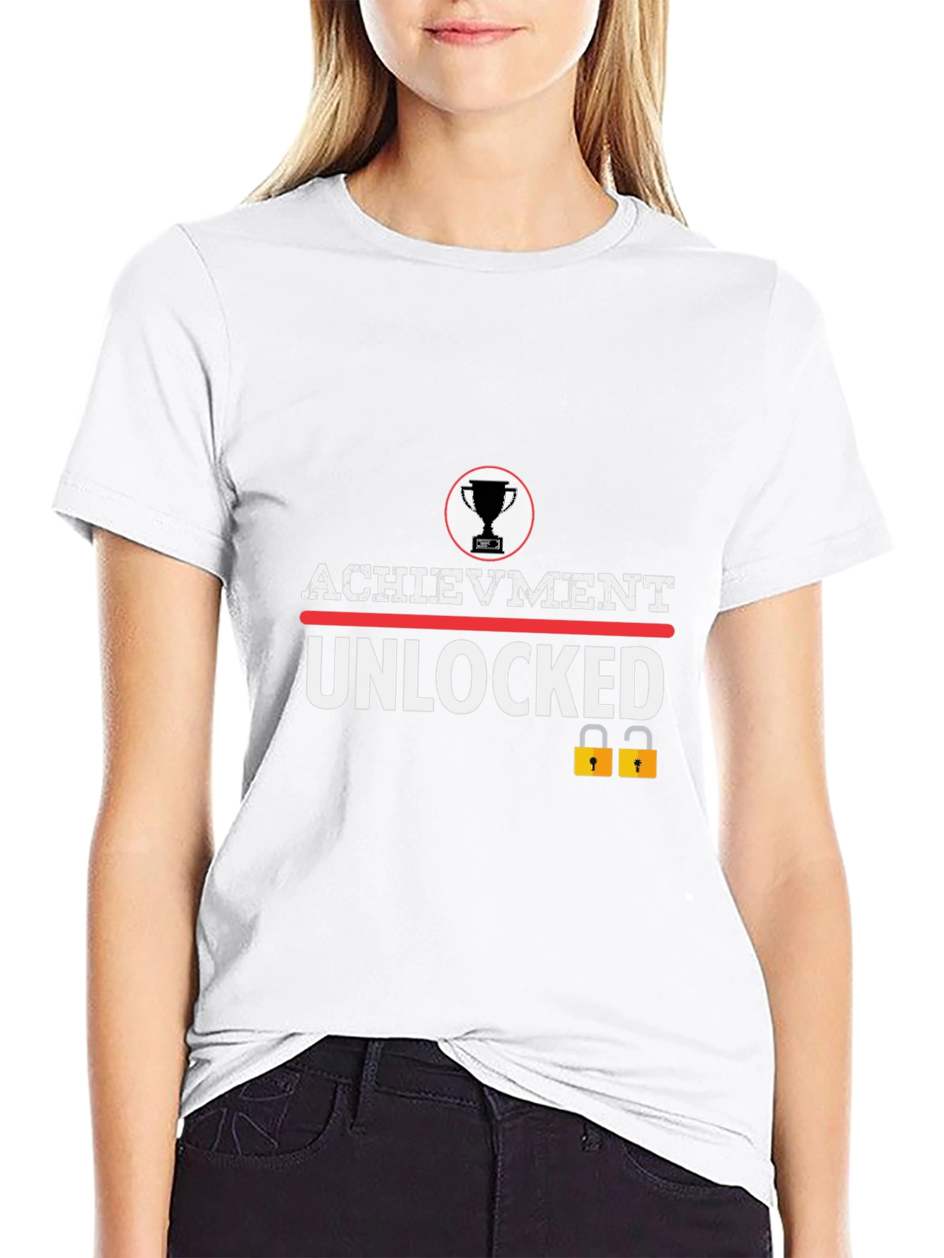 Achievement Unlocked Graphic Tee - Gamer T-Shirt