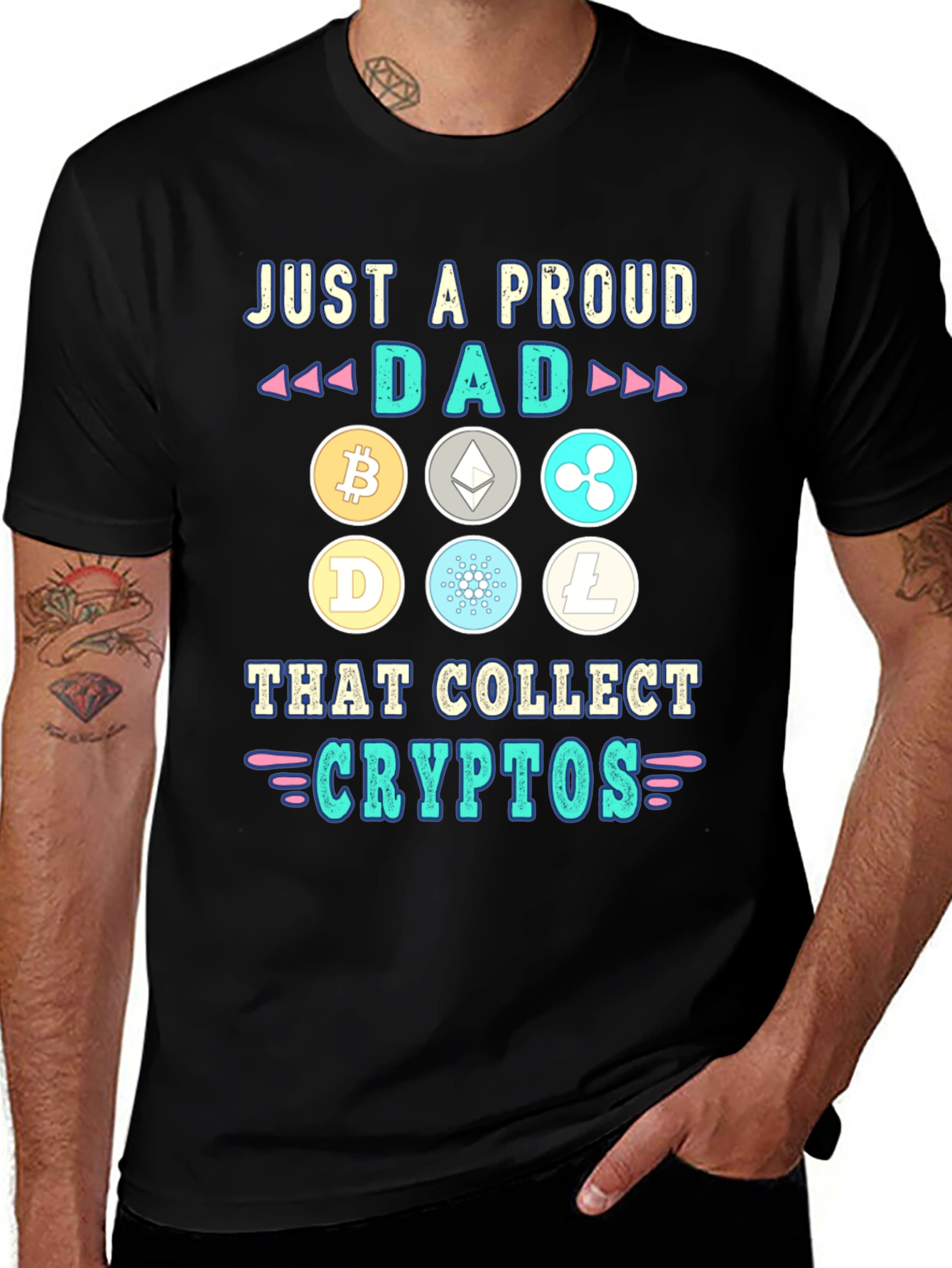 Proud Dad Crypto Collector T-Shirt