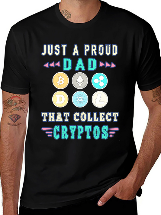 Proud Dad Crypto Collector T-Shirt