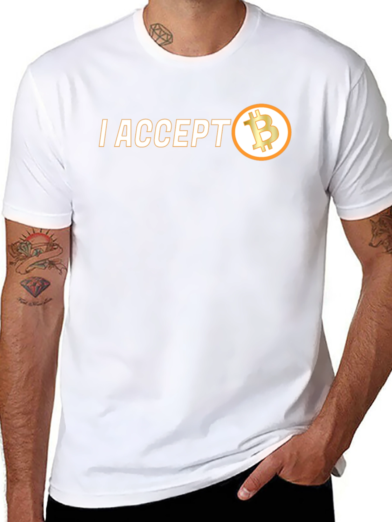 I Accept Bitcoin T-Shirt - Crypto Currency Tee