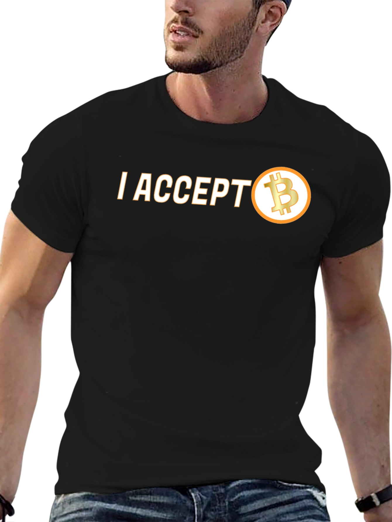 I Accept Bitcoin T-Shirt - Crypto Currency Tee
