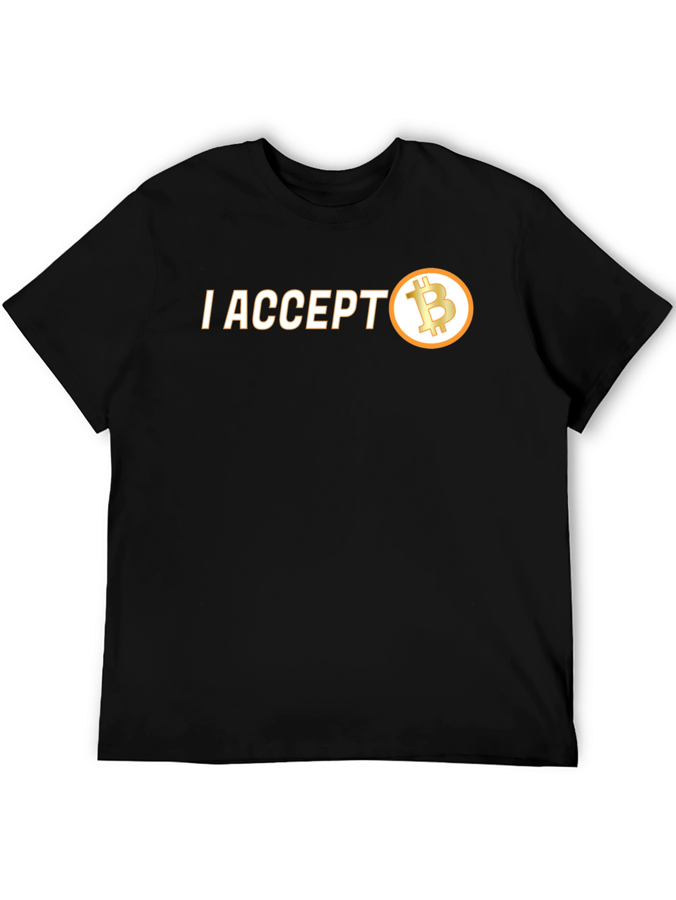 I Accept Bitcoin T-Shirt - Crypto Currency Tee