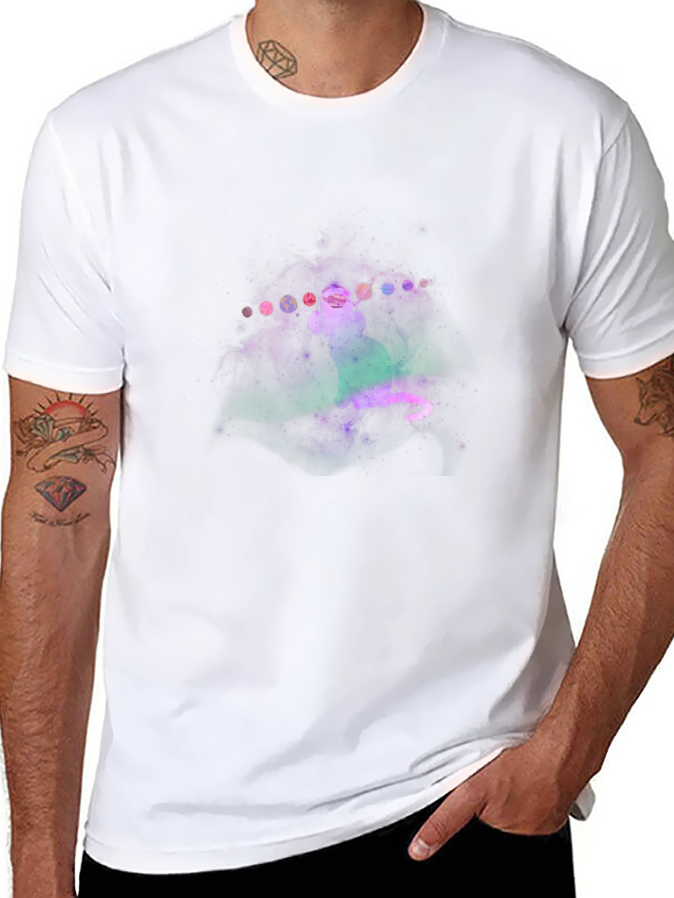 Galaxy Cat T-Shirt - Space Kitten Tee