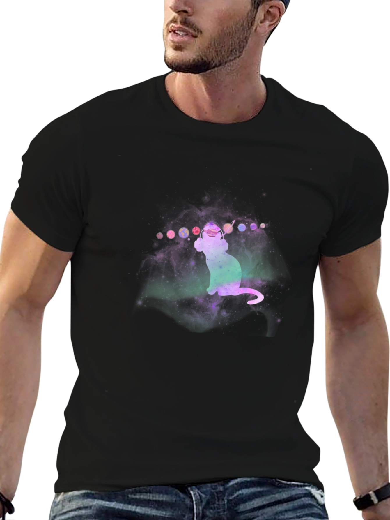 Galaxy Cat T-Shirt - Space Kitten Tee