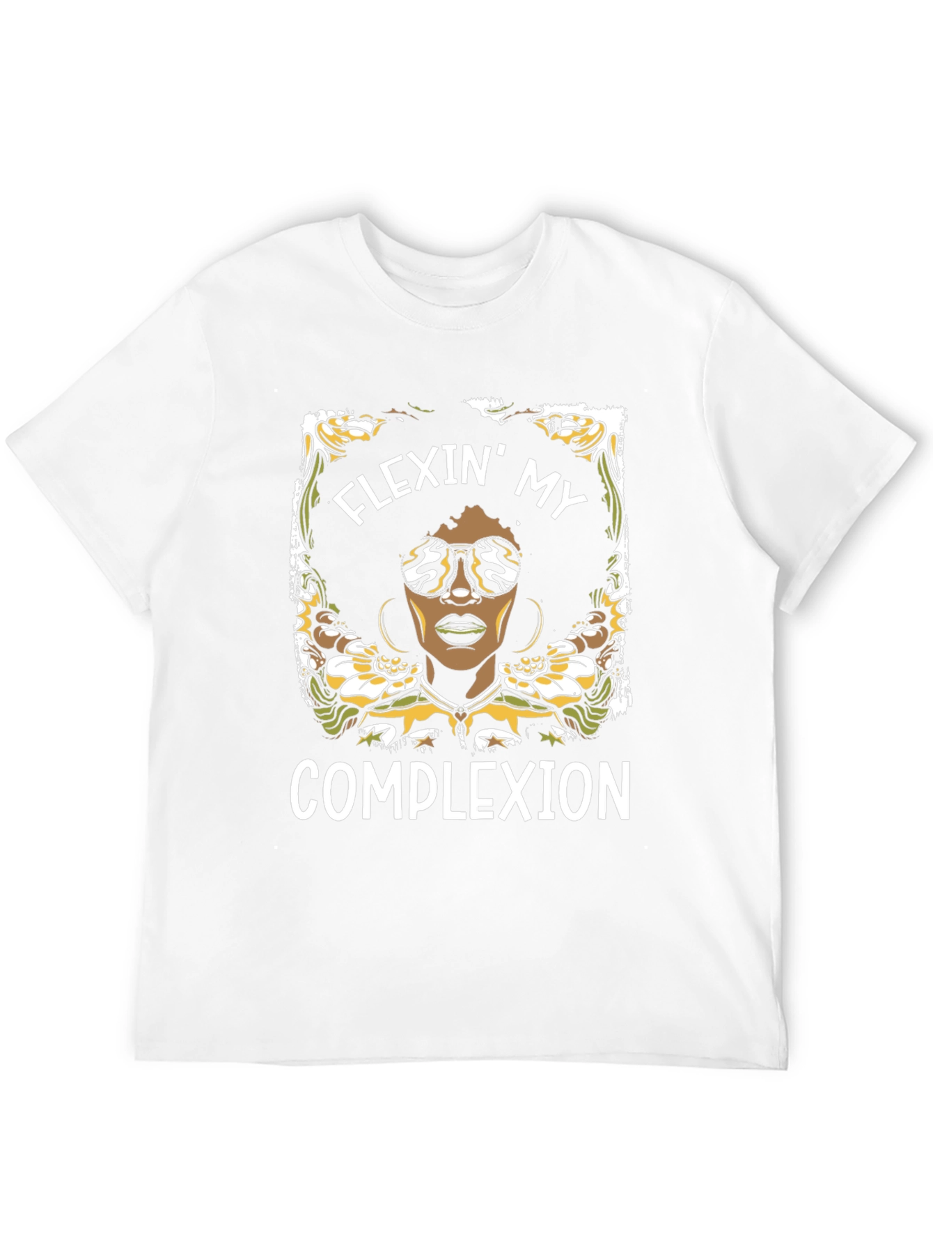 Flexin My Complexion Graphic Tee - Black