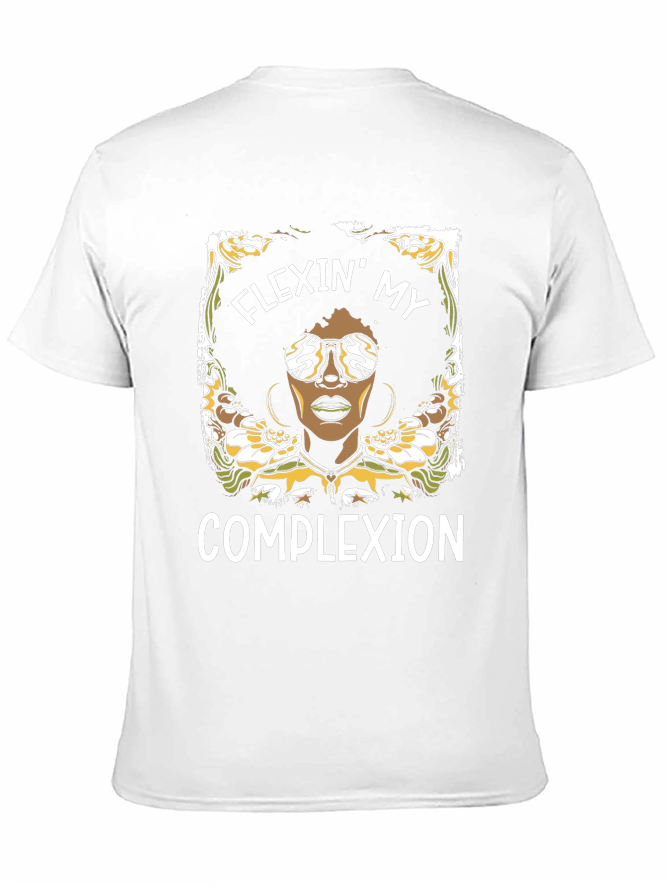 Flexin My Complexion Graphic Tee - Black