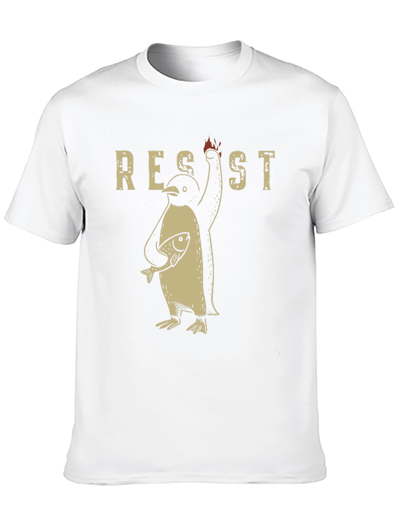 Resist Penguin Graphic T-Shirt