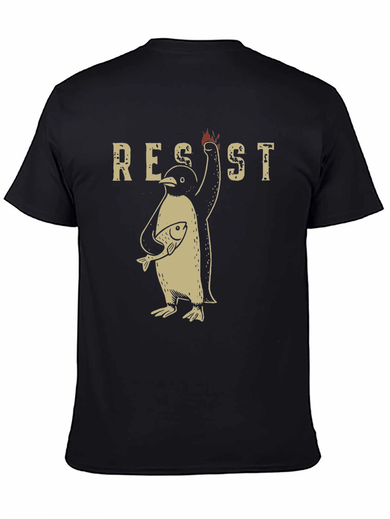 Resist Penguin Graphic T-Shirt