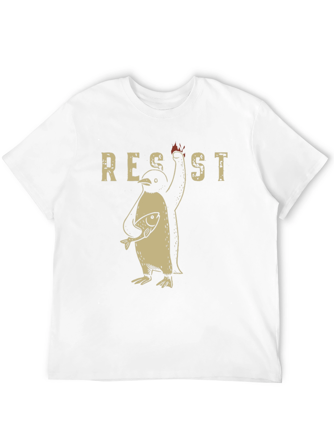 Resist Penguin Graphic T-Shirt